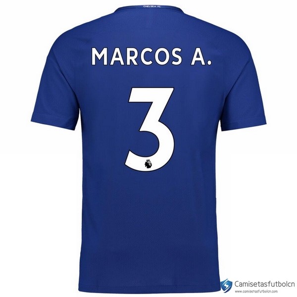 Camiseta Chelsea Primera equipo Marcos A. 2017-18